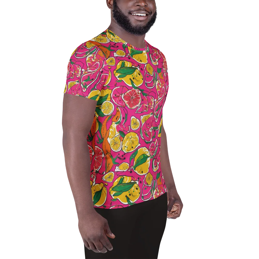 Pink Lemonade on Men's Athletic T-Shirt — Right