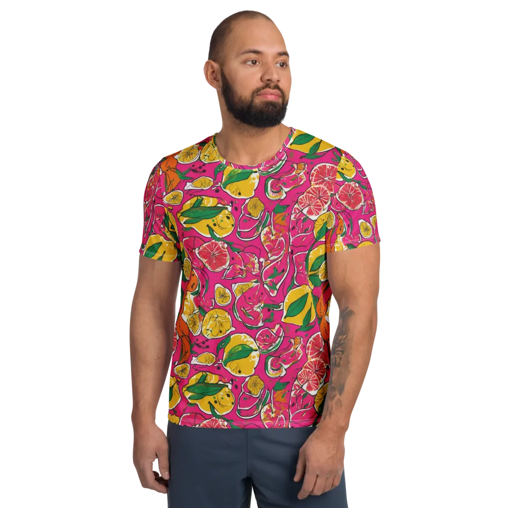 Pink Lemonade on Men's Athletic T-Shirt — Front