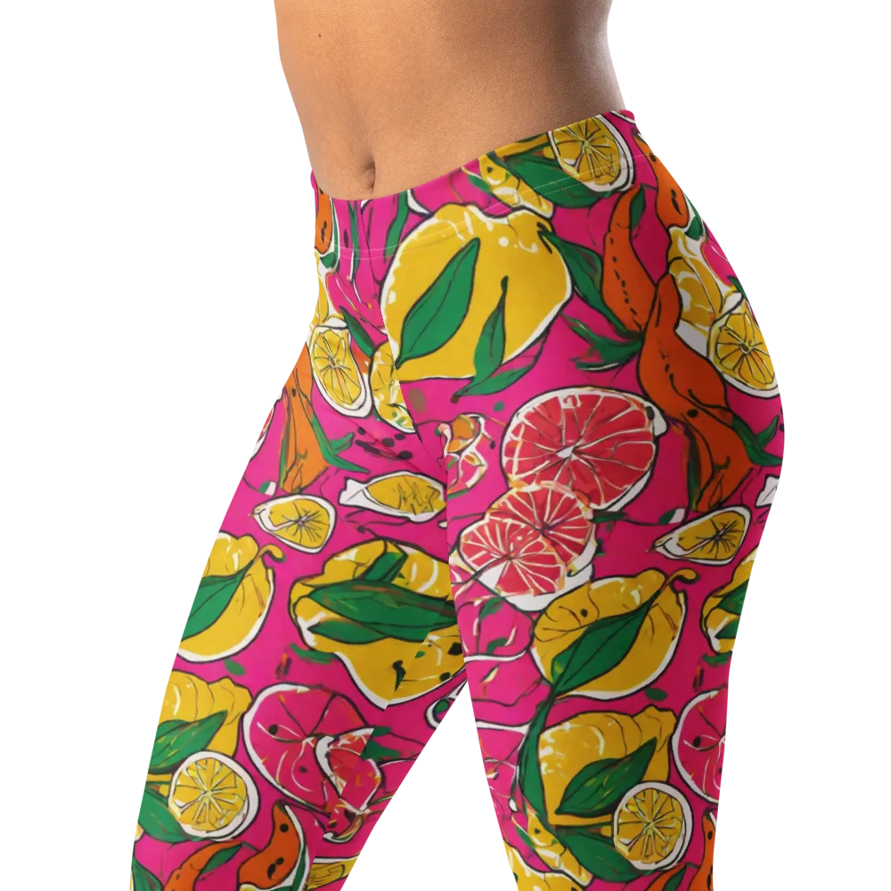 Pink Lemonade on Leggings — Left Front