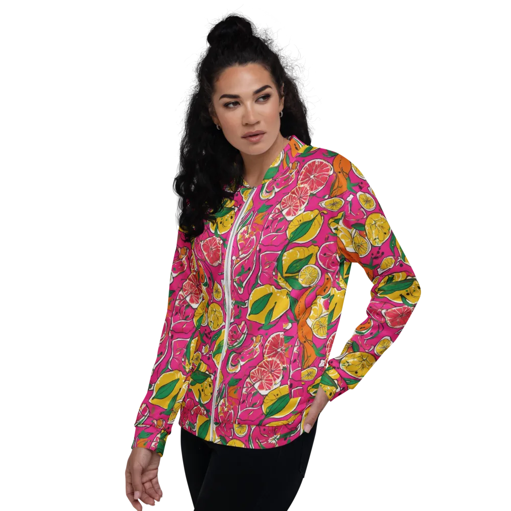 Pink Lemonade on Bomber Jacket — Left