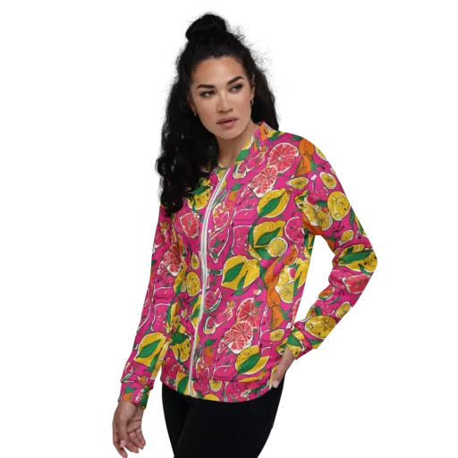 Pink Lemonade on a Bomber Jacket