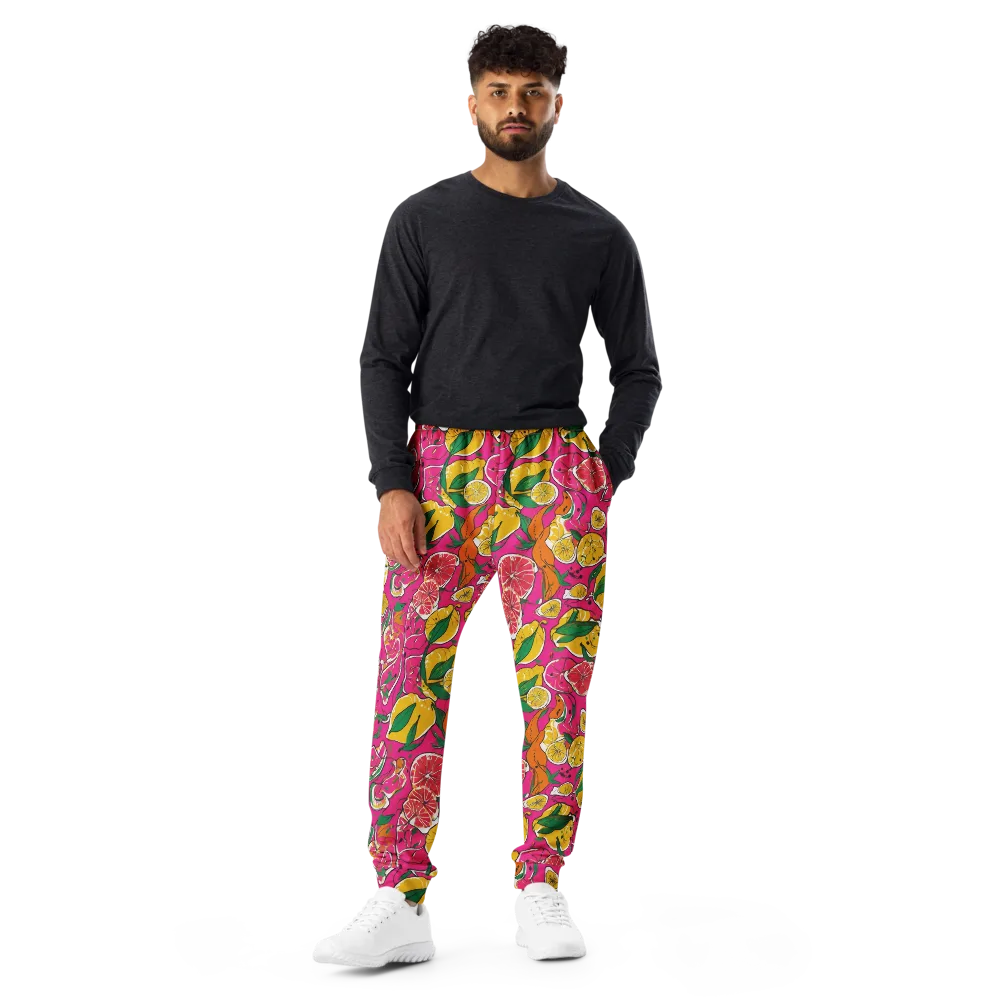 Pink Lemonade on Men's Joggers — Front