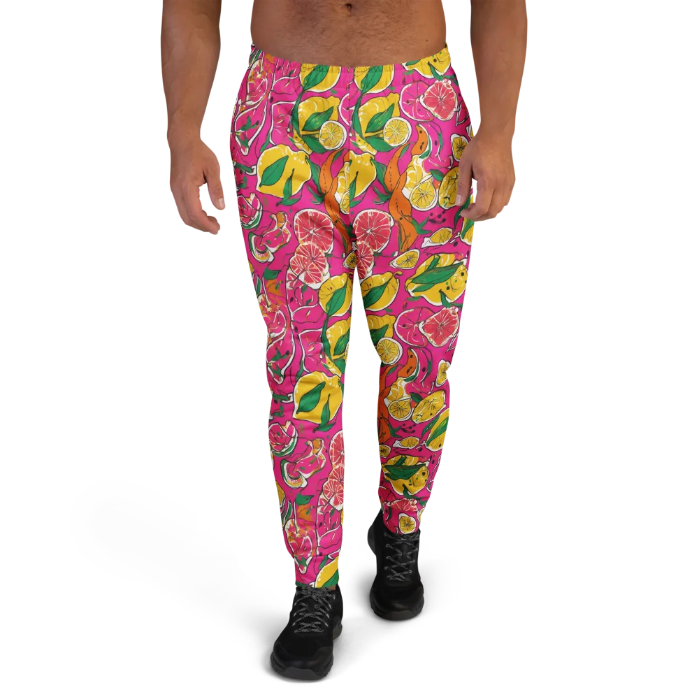 Pink Lemonade on Men's Joggers — Front