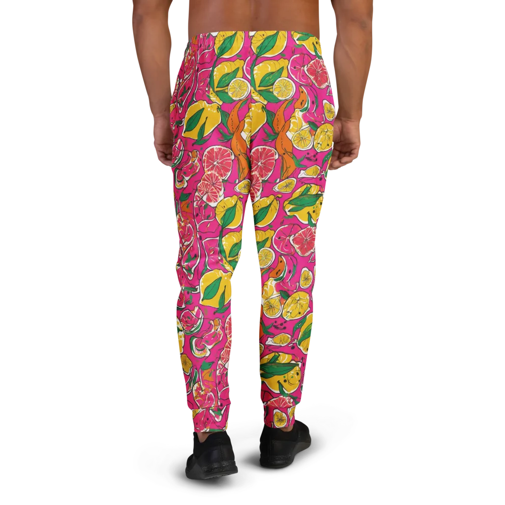 Pink Lemonade on Men's Joggers — Back