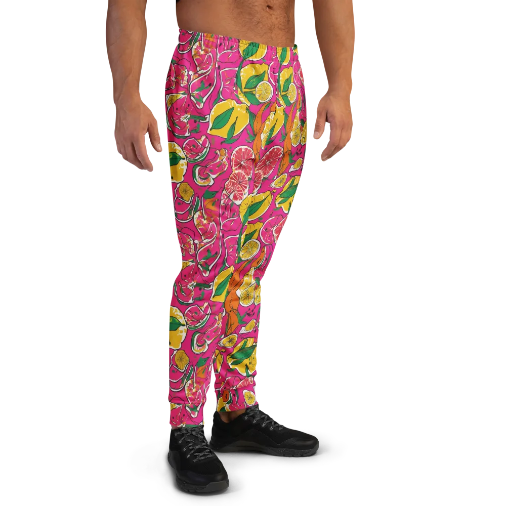Pink Lemonade on Men's Joggers — Right