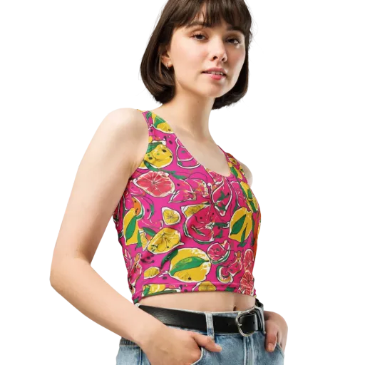 Pink Lemonade on a Crop Top