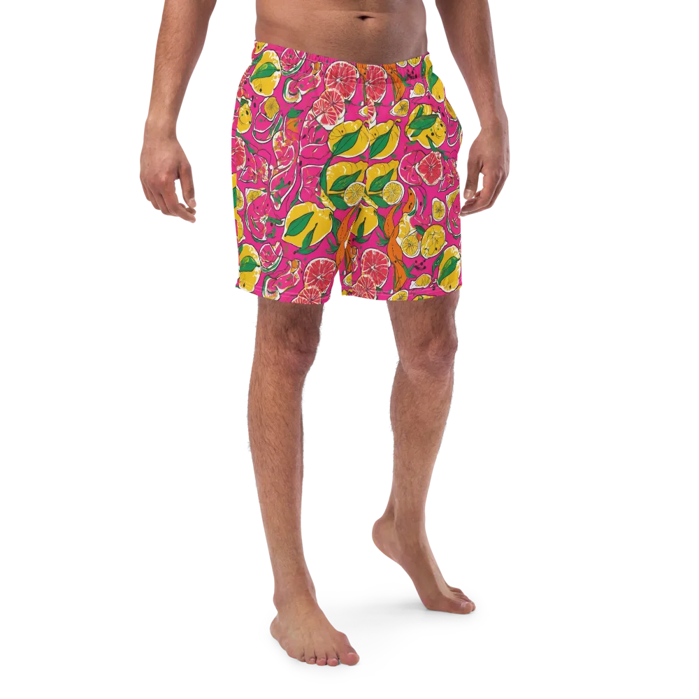 Pink Lemonade on Swim Trunks — Front
