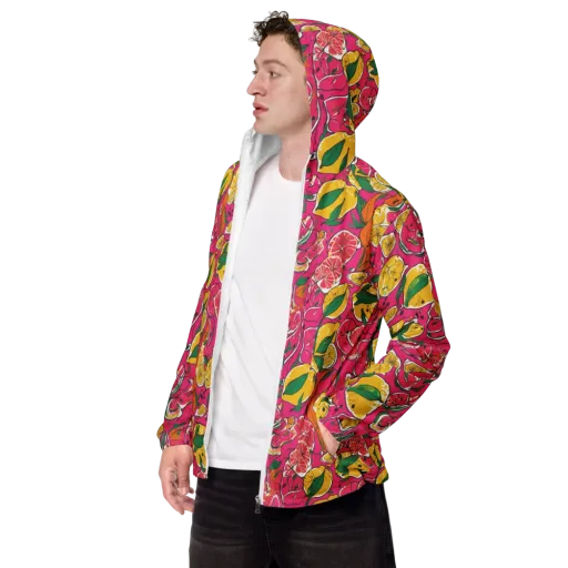 Pink Lemonade on a Men's Windbreaker