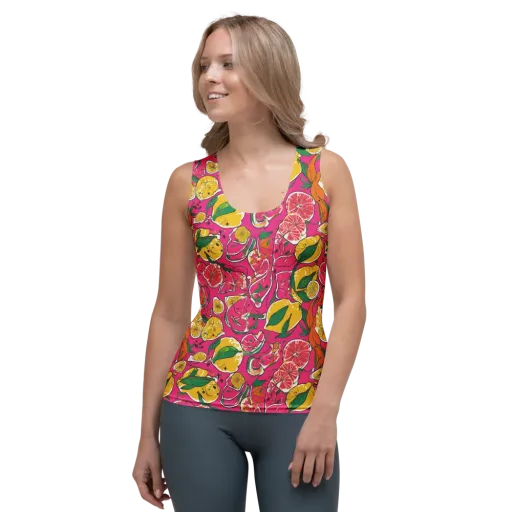 Pink Lemonade on a Women's Tank Top