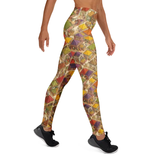 Market of Many Colors on a Yoga Leggings