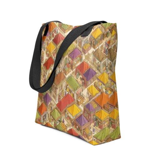Market of Many Colors on a Tote Bag