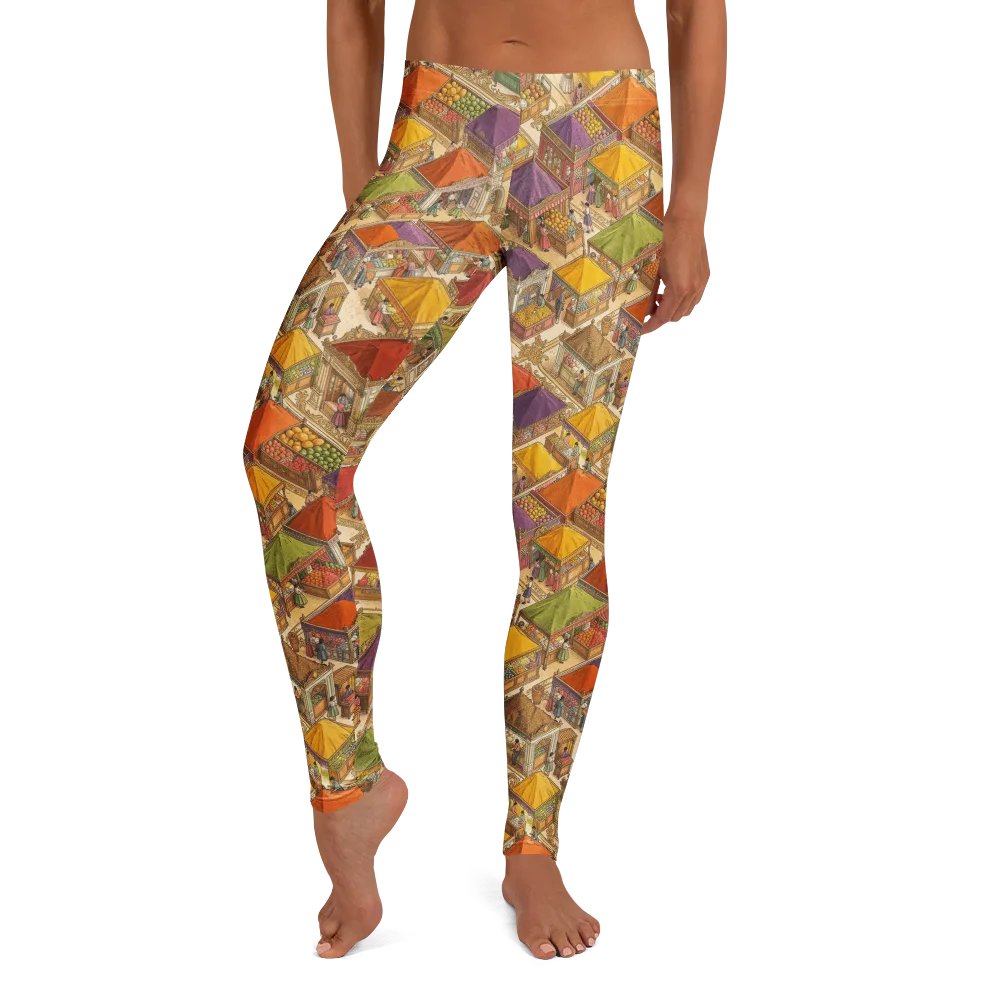 Market of Many Colors on Leggings — Front