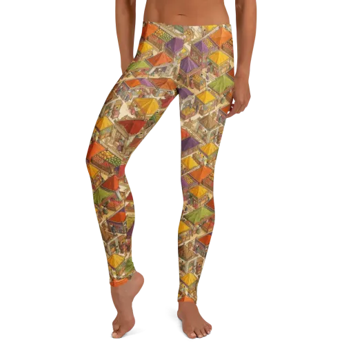 Market of Many Colors on a Leggings