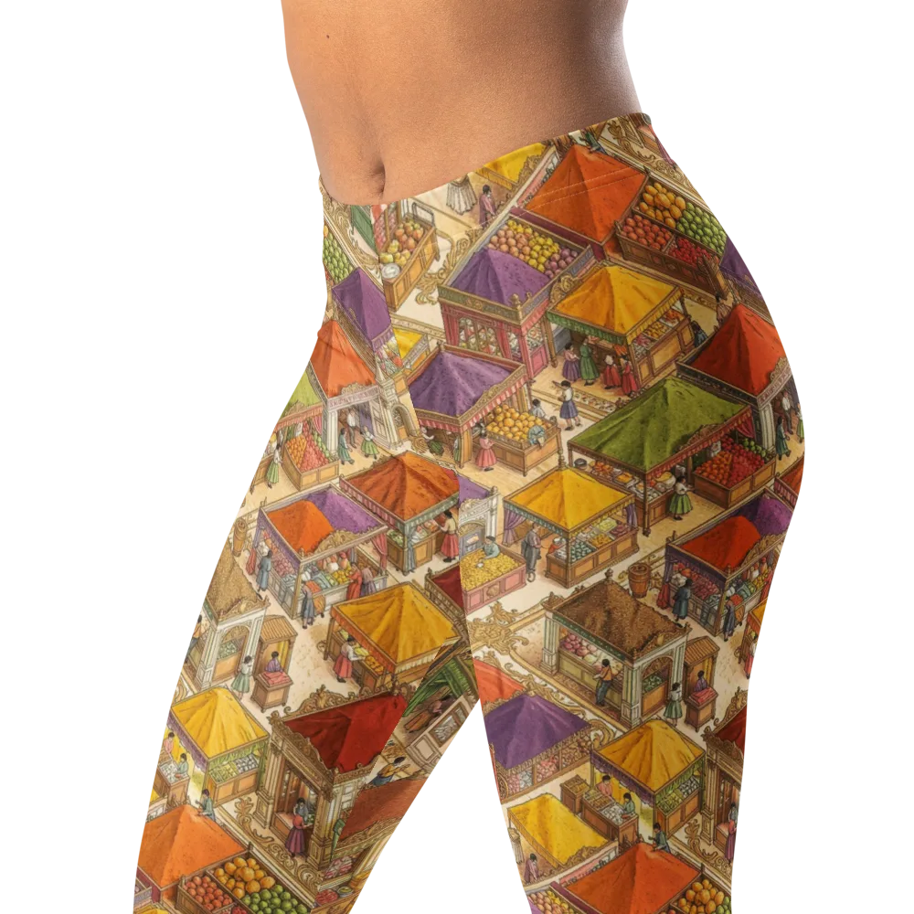 Market of Many Colors on Leggings — Left Front
