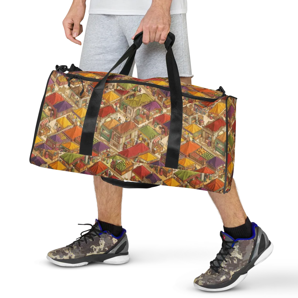 Market of Many Colors on Duffle Bag — Front