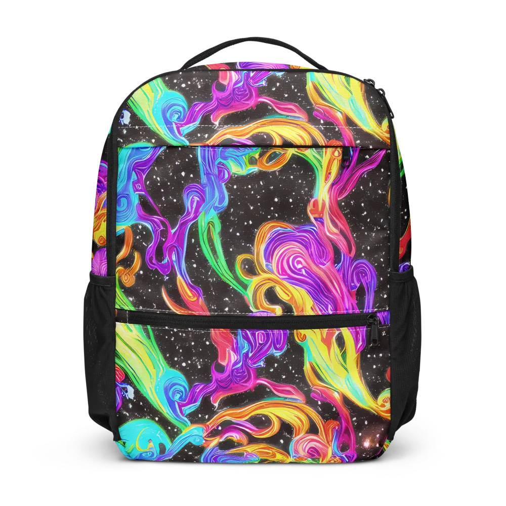 Yuan Whirls on Utility Backpack — Front