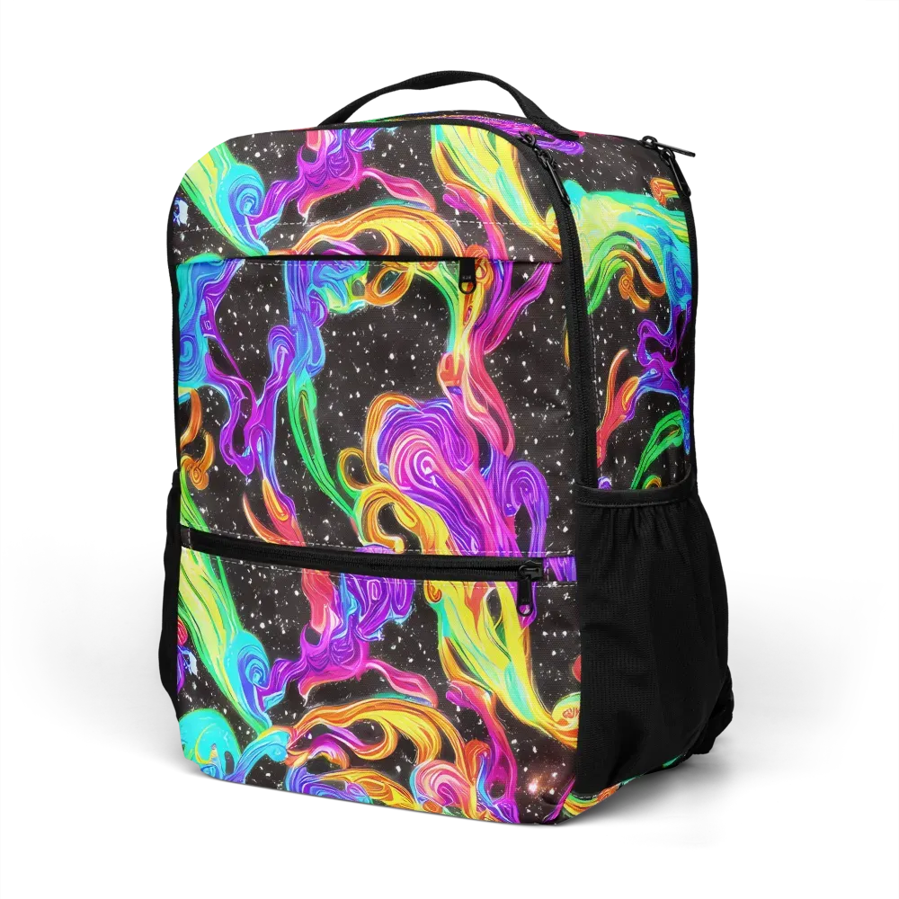 Yuan Whirls on Utility Backpack — Left Front