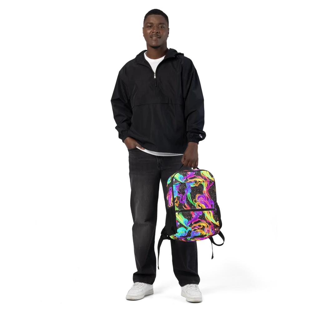 Yuan Whirls on Utility Backpack — Front