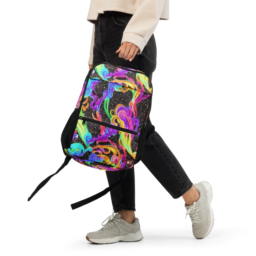 Yuan Whirls on Utility Backpack — Front