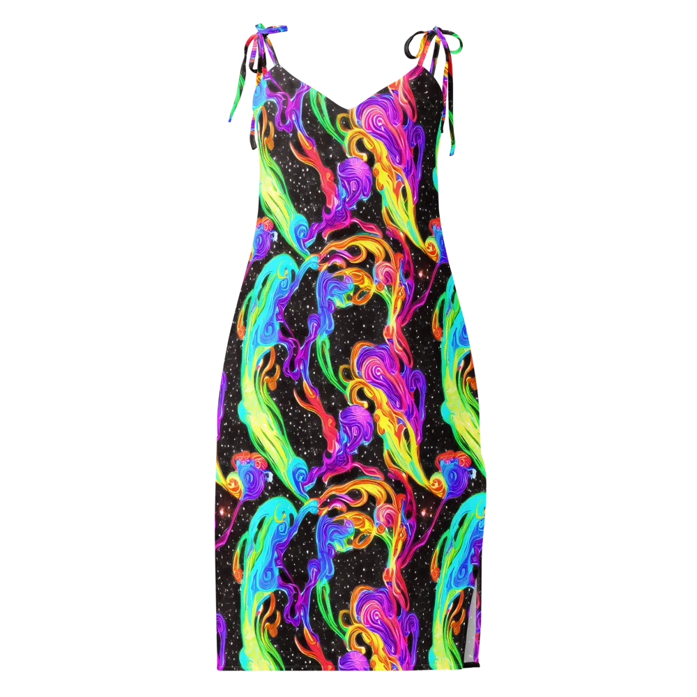 Yuan Whirls on Slip Dress — Front
