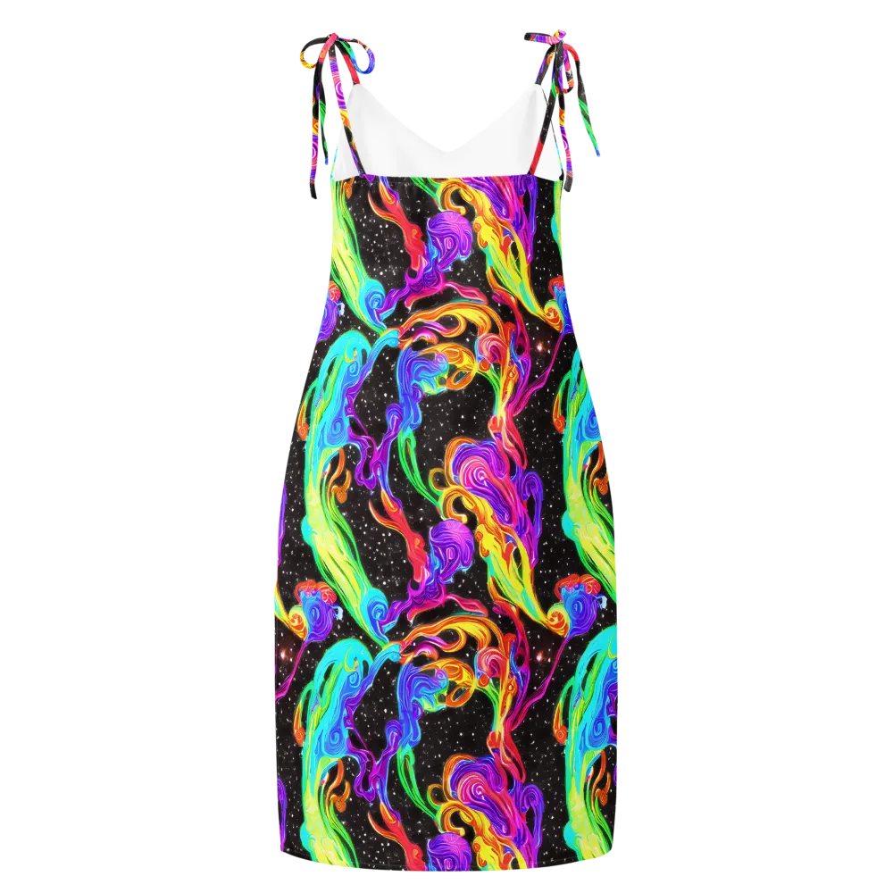 Yuan Whirls on Slip Dress — Back