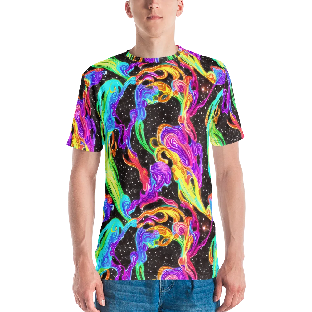 Yuan Whirls on Men's Crew Neck T-Shirt — Front