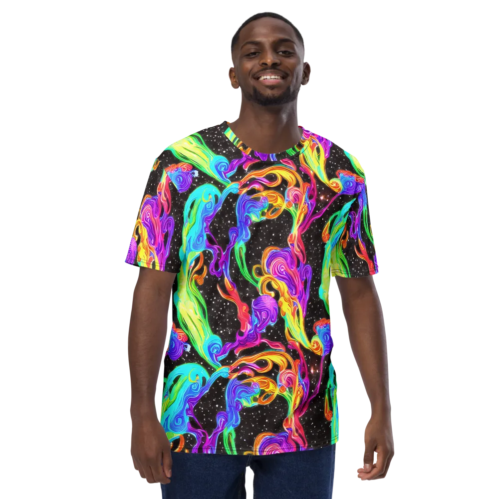 Yuan Whirls on Men's Crew Neck T-Shirt — Front
