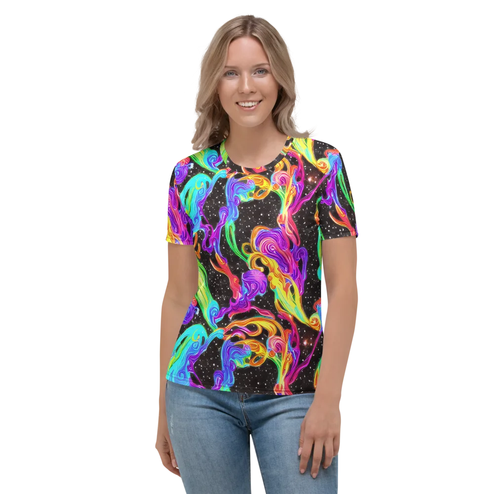 Yuan Whirls on Women's Crew Neck T-Shirt — Front