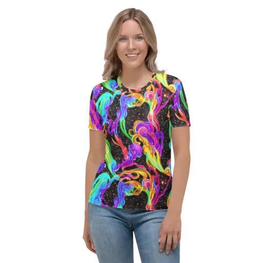 Yuan Whirls on a Women's Crew Neck T-Shirt