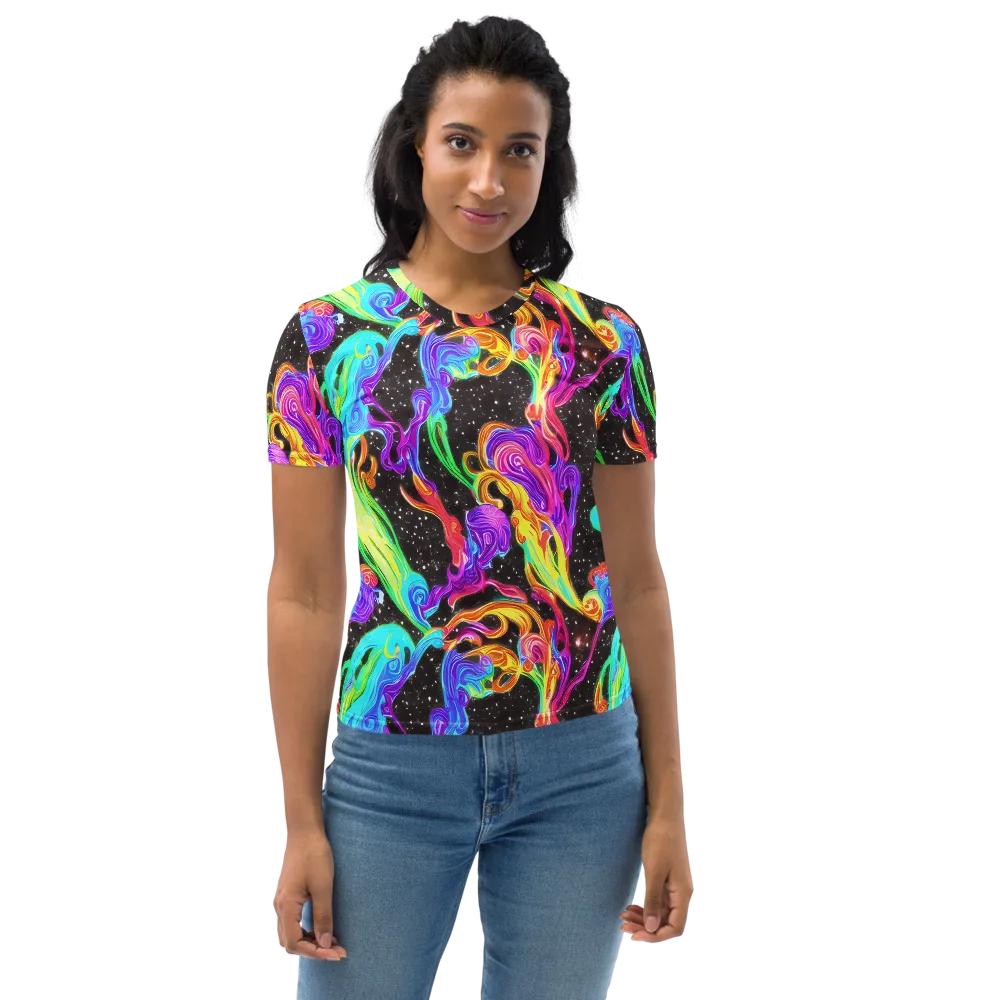 Yuan Whirls on Women's Crew Neck T-Shirt — Front