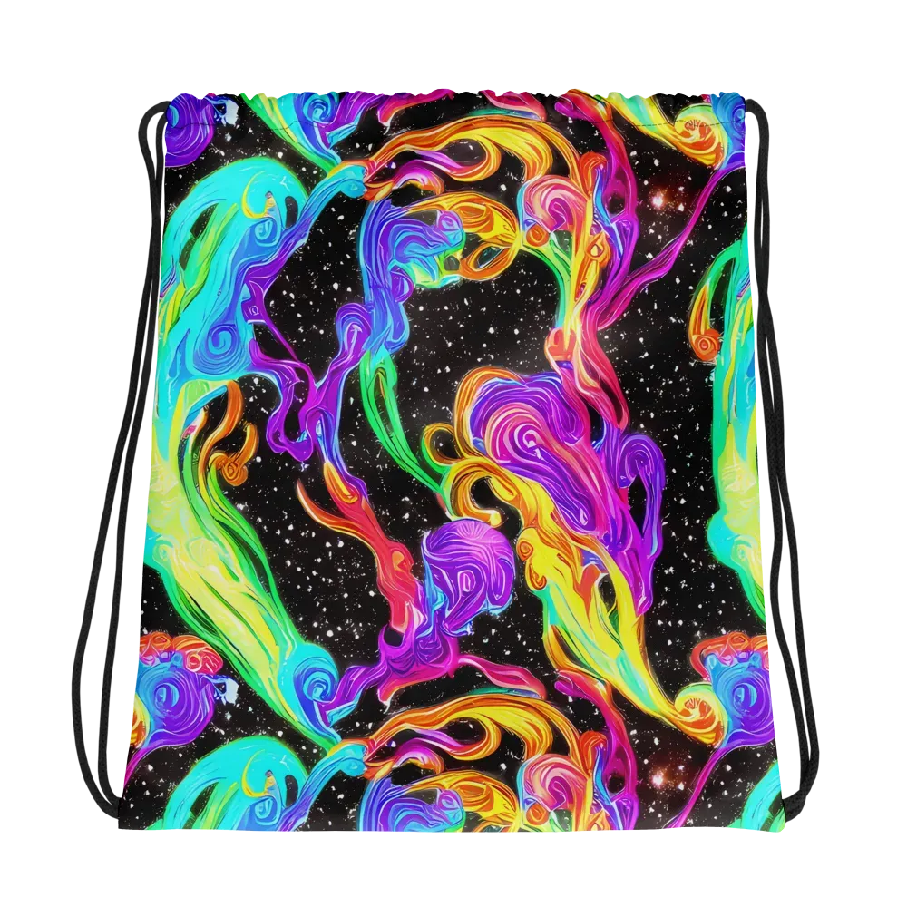 Yuan Whirls on Drawstring Bag — Photo