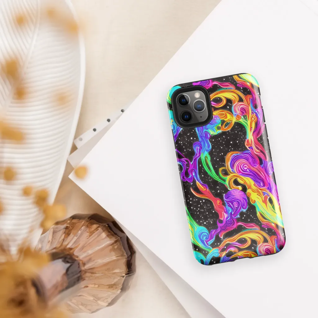 Yuan Whirls on Tough Case for iPhone® — Front