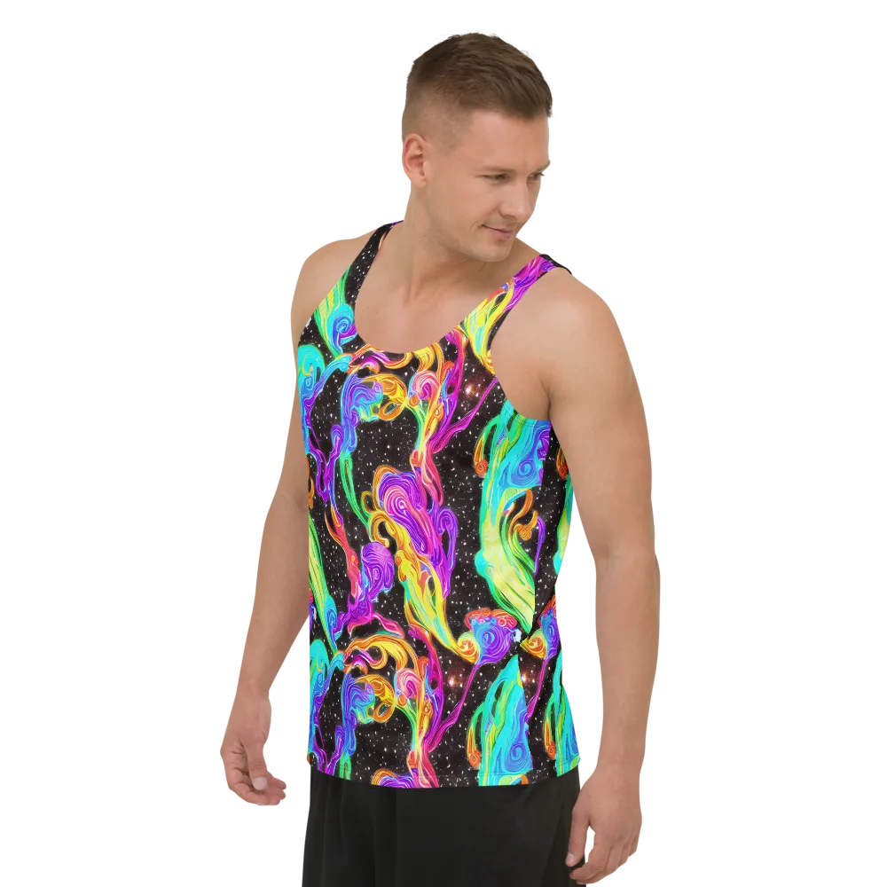 Yuan Whirls on Men's Tank Top — Left Front
