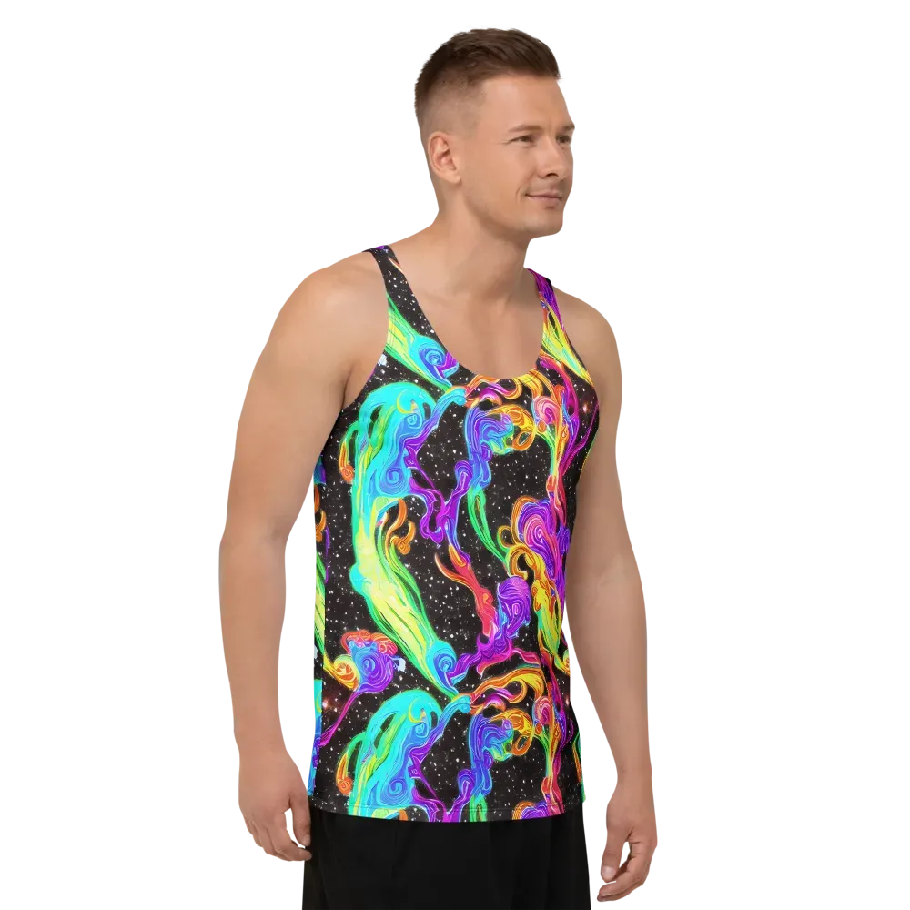 Yuan Whirls on Men's Tank Top — Right Front