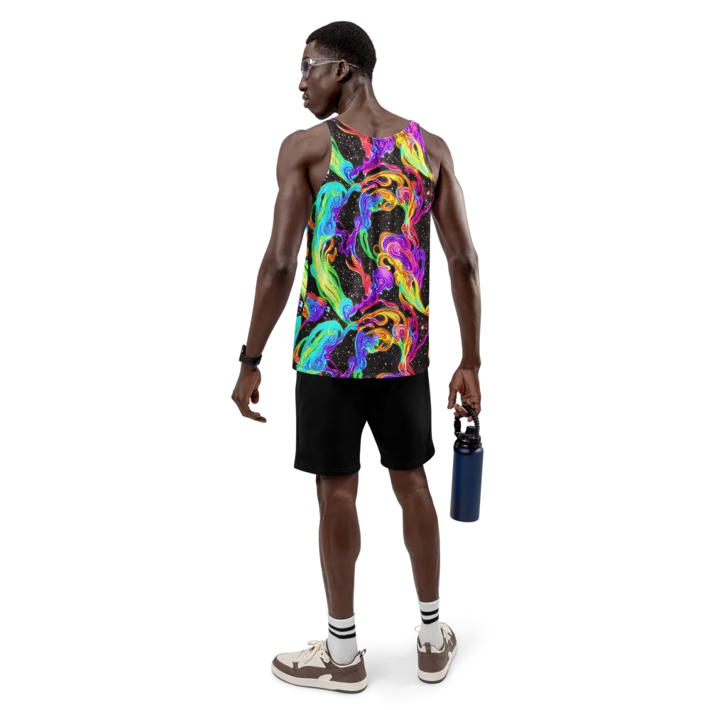 Yuan Whirls on Men's Tank Top — Back