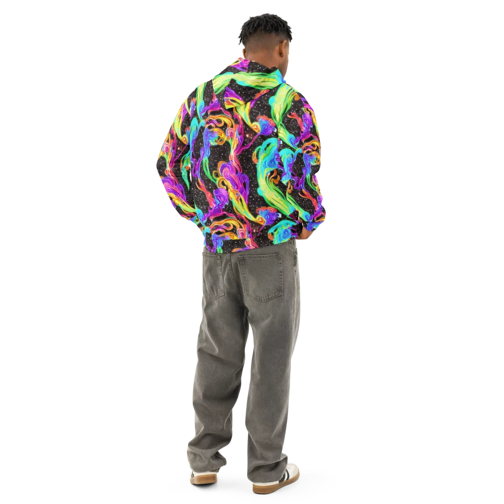 Yuan Whirls on Cotton Hoodie — Back