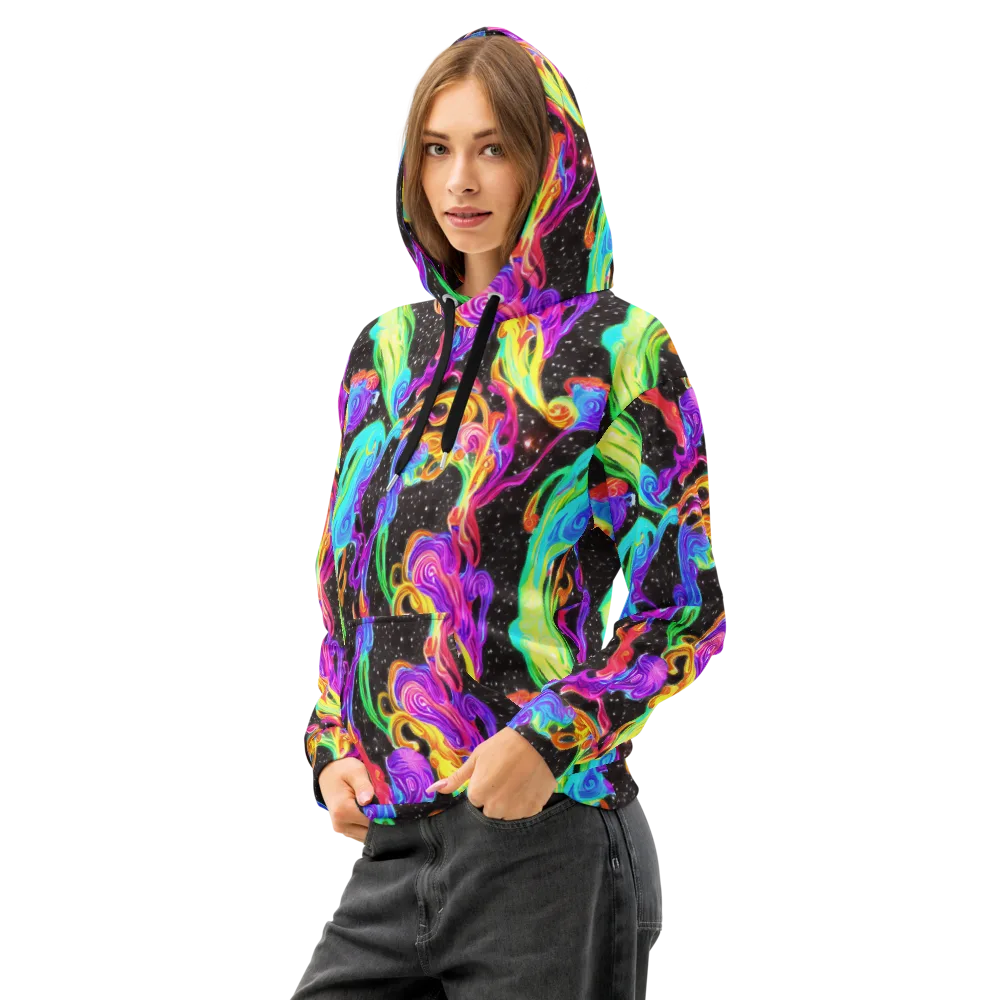 Yuan Whirls on Cotton Hoodie — Left Front