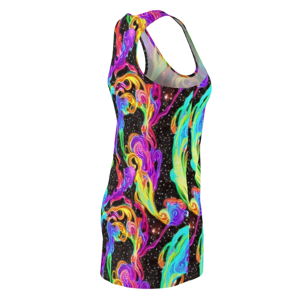 Yuan Whirls on Racerback Dress — Back Side