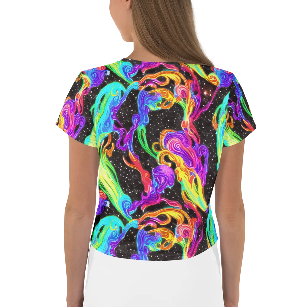 Yuan Whirls on Crop Tee — Back