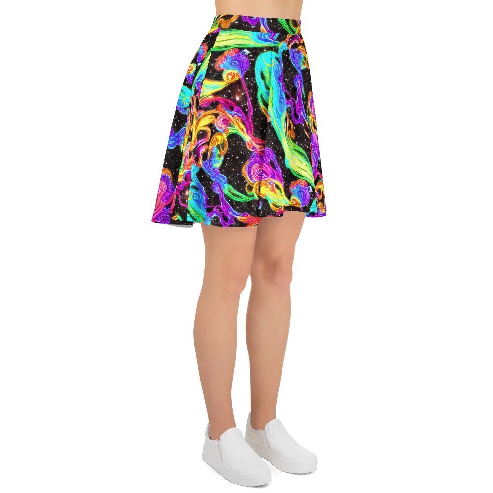 Yuan Whirls on Skater Skirt — Right