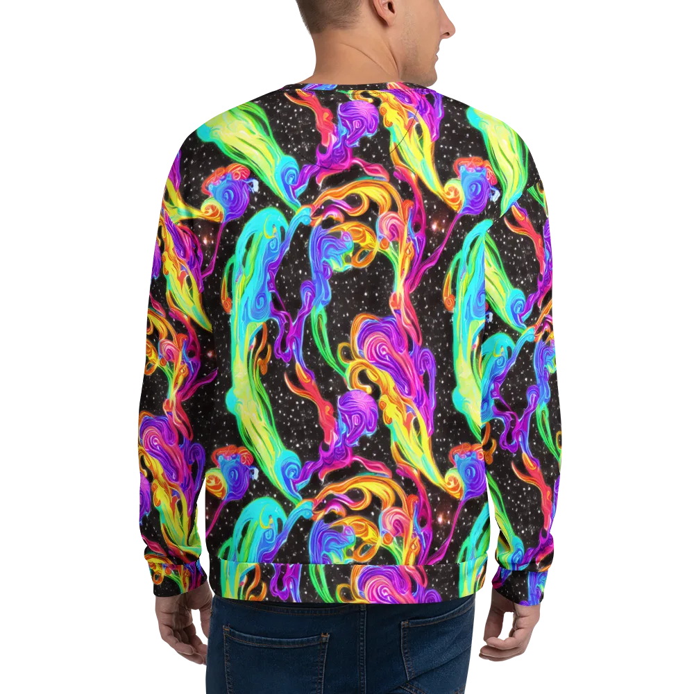 Yuan Whirls on Sweatshirt — Back