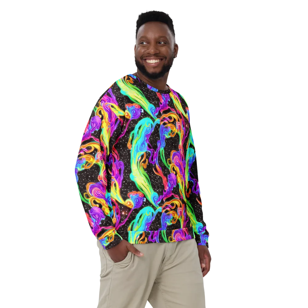 Yuan Whirls on Sweatshirt — Front