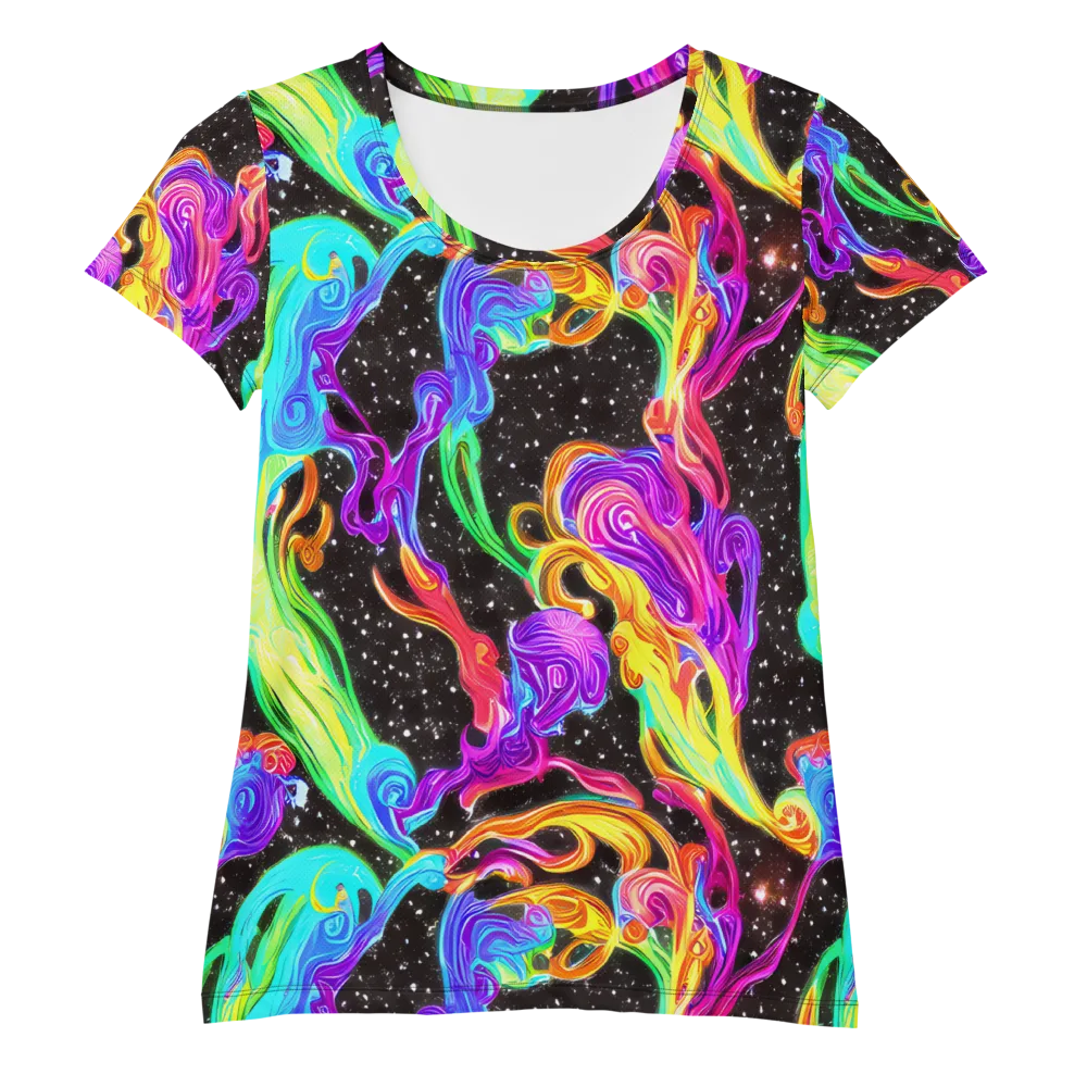 Yuan Whirls on Women's Athletic T-Shirt — Front