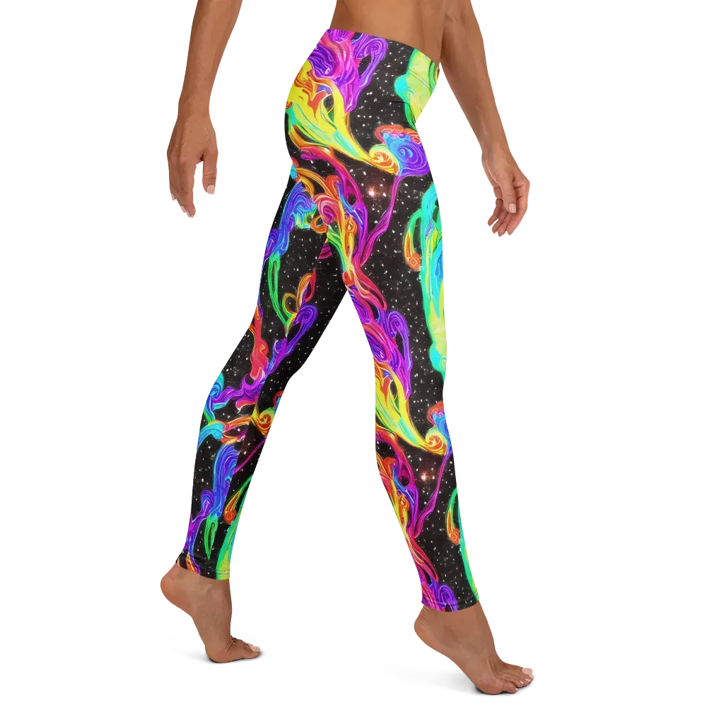 Yuan Whirls on Leggings — Right