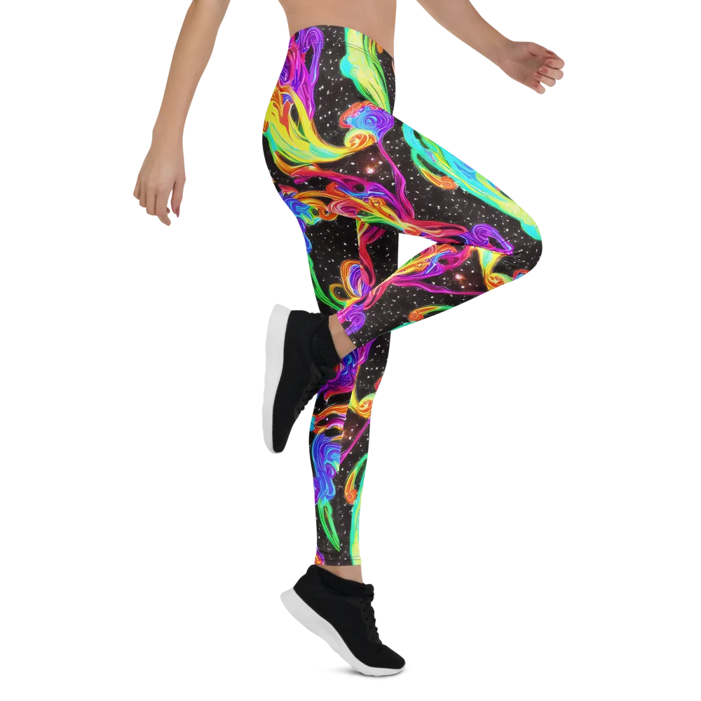 Yuan Whirls on Leggings — Right