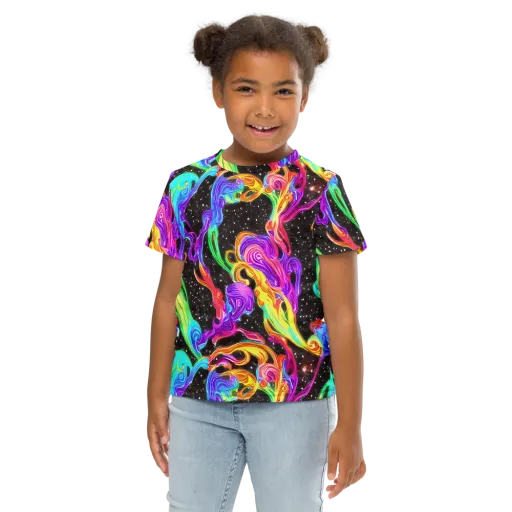 Yuan Whirls on a Kids Crew Neck T-Shirt