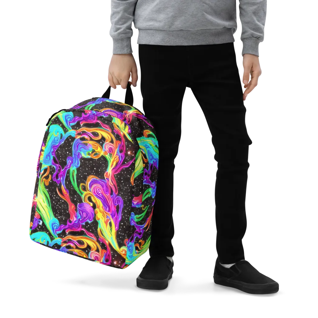 Yuan Whirls on Minimalist Backpack — Zoomed-in