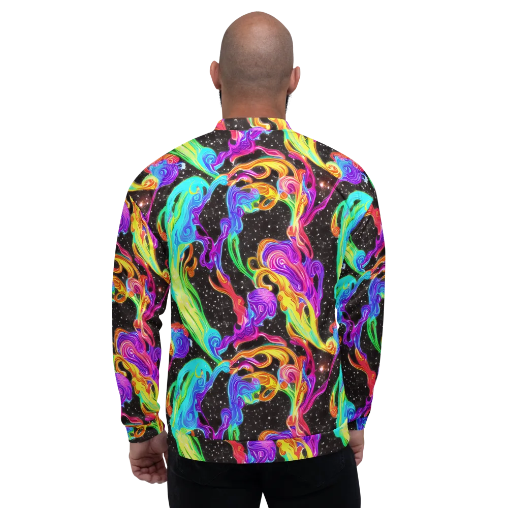 Yuan Whirls on Bomber Jacket — Back