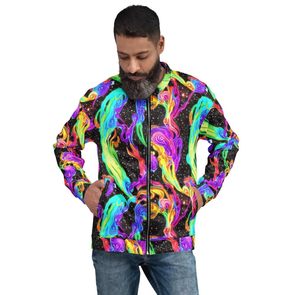 Yuan Whirls on Bomber Jacket — Front