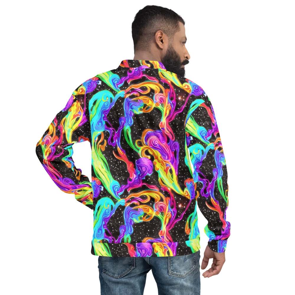 Yuan Whirls on Bomber Jacket — Back